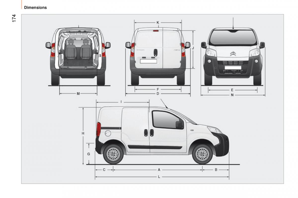 manual Citroen Nemo Citroen Nemo owners manual / page 176