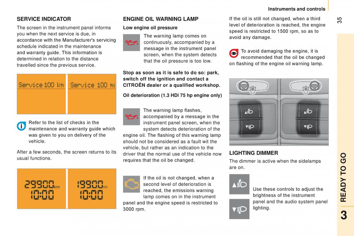 manual Citroen Nemo Citroen Nemo owners manual / page 37