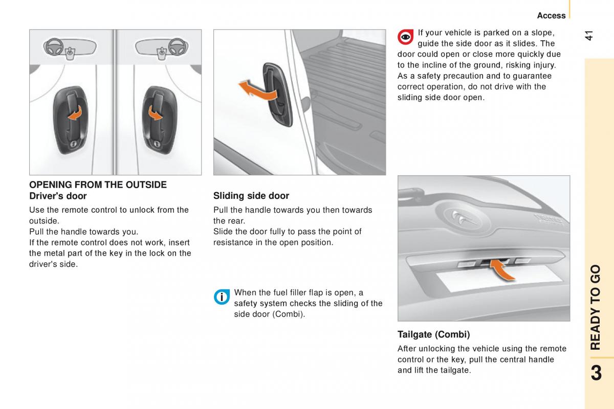 manual Citroen Nemo Citroen Nemo owners manual / page 43