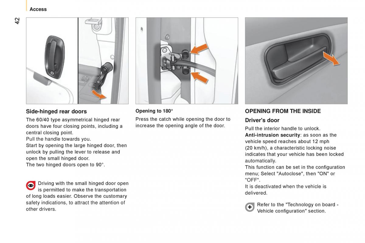 manual Citroen Nemo Citroen Nemo owners manual / page 44