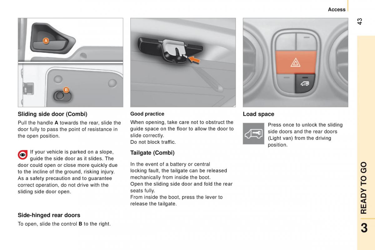 manual Citroen Nemo Citroen Nemo owners manual / page 45