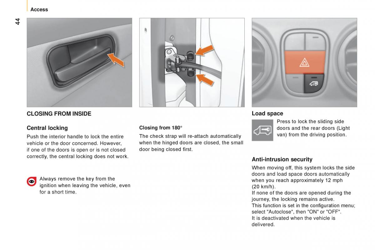 manual Citroen Nemo Citroen Nemo owners manual / page 46