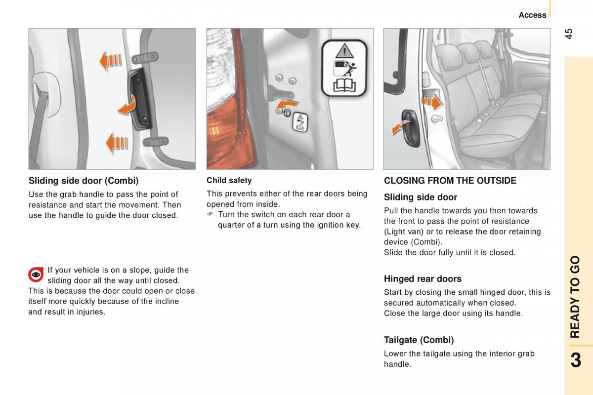 manual Citroen Nemo Citroen Nemo owners manual / page 47