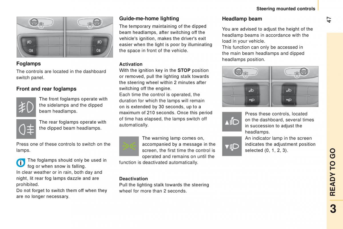 manual Citroen Nemo Citroen Nemo owners manual / page 49