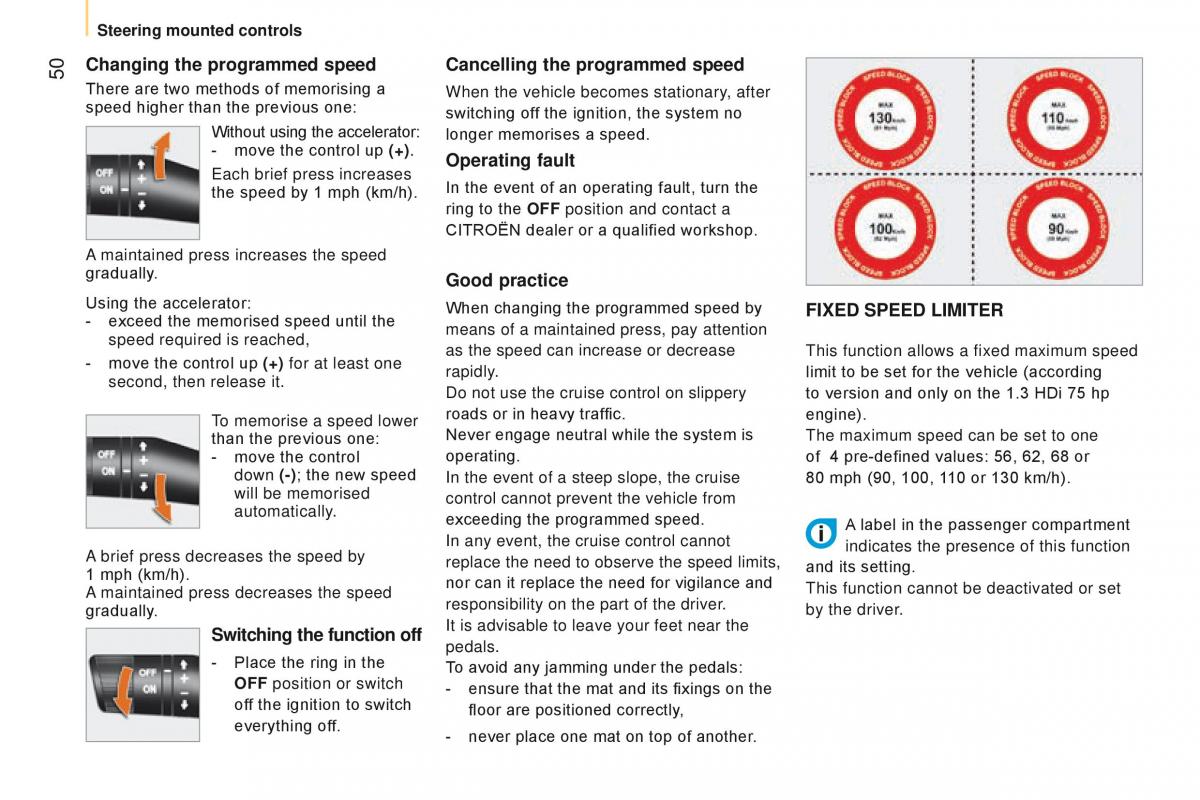 manual Citroen Nemo Citroen Nemo owners manual / page 52