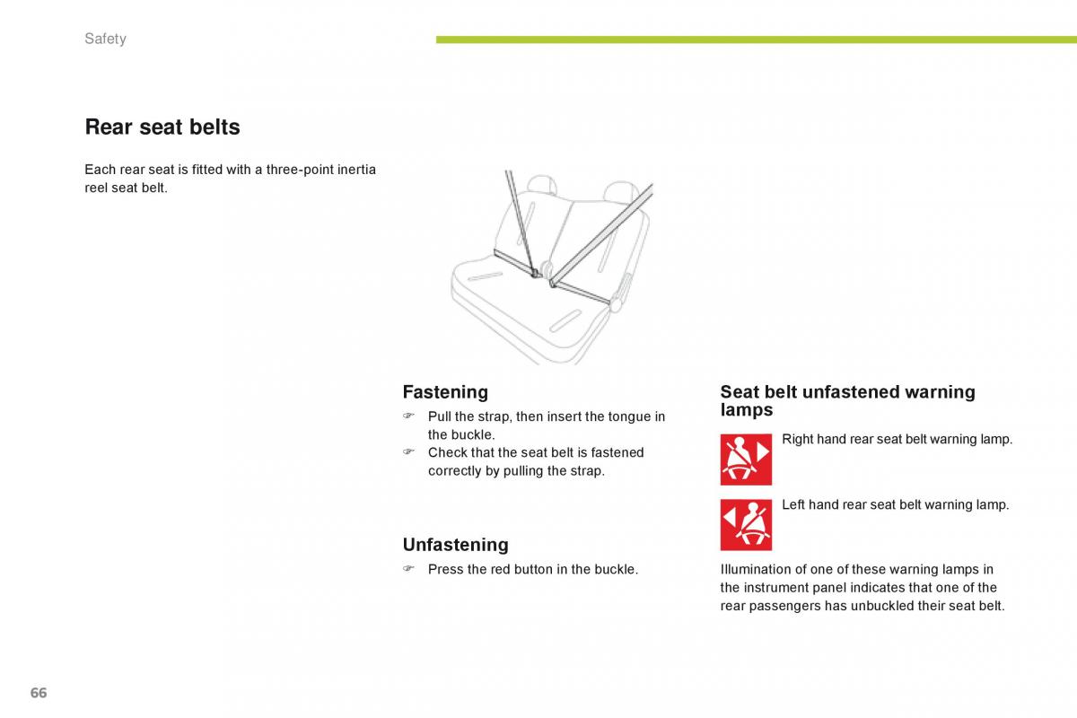 Citroen C Zero owners manual / page 68