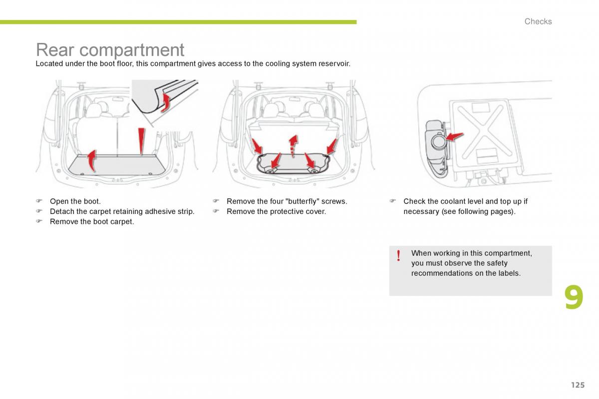 Citroen C Zero owners manual / page 127