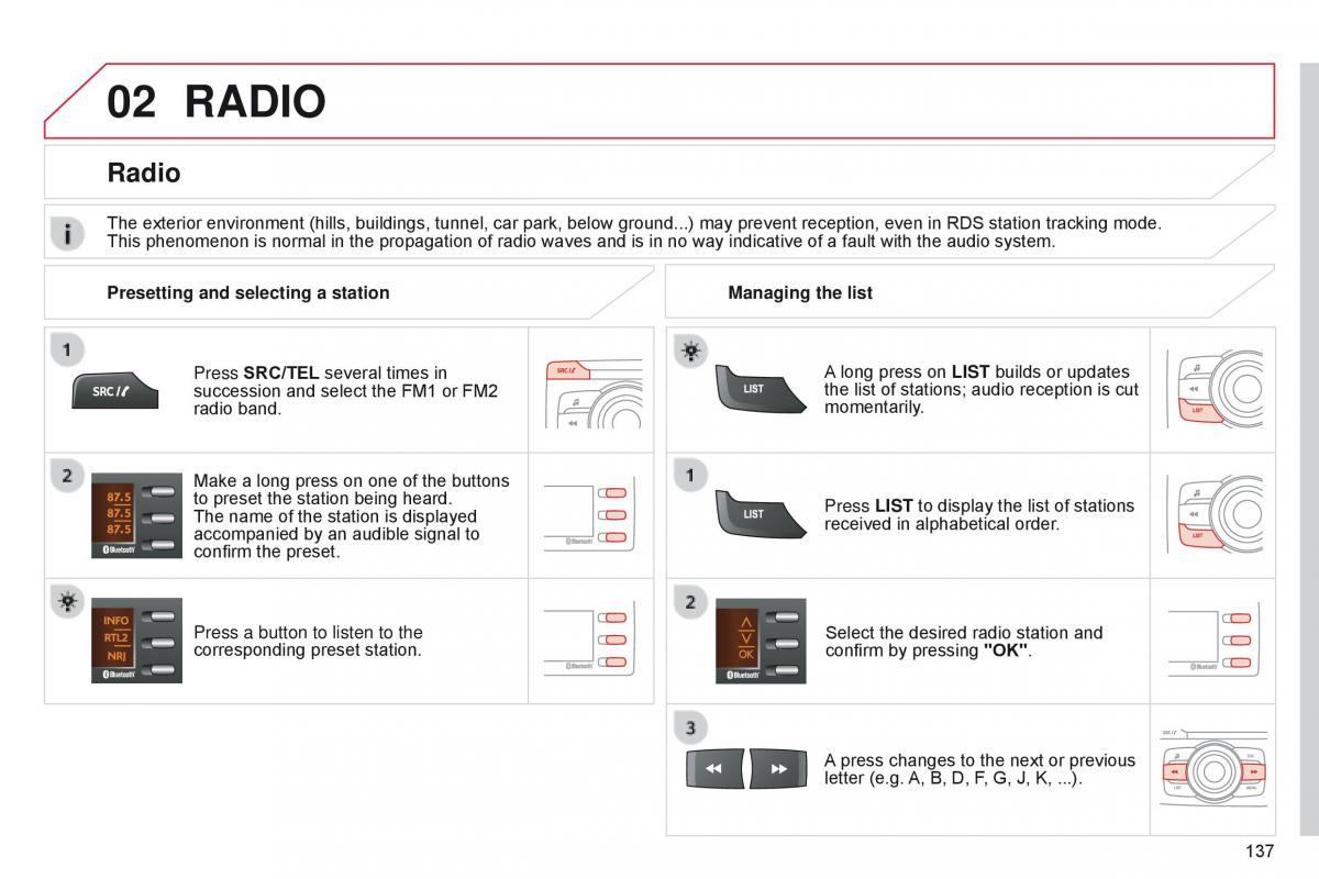 Citroen C Zero owners manual / page 139