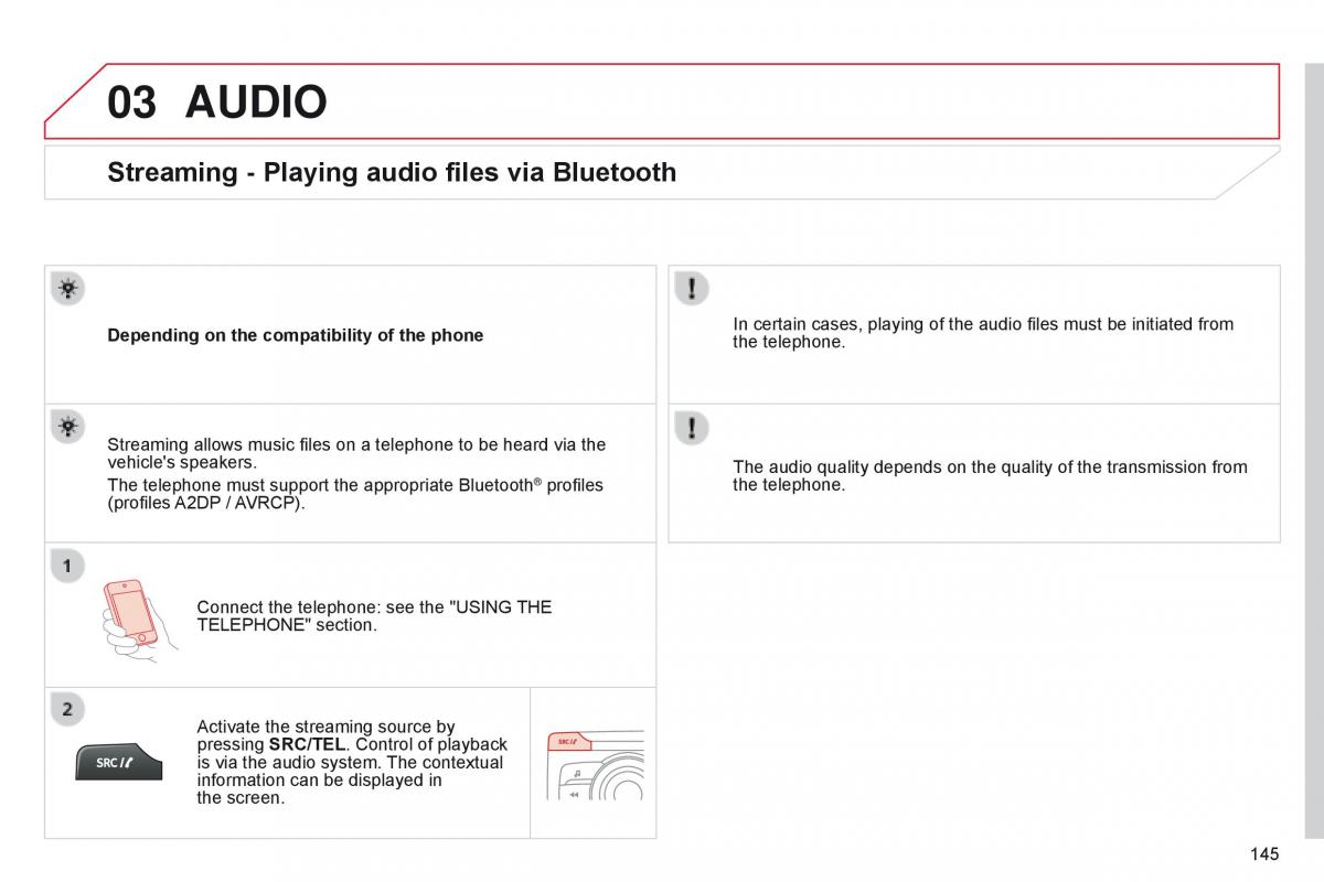 Citroen C Zero owners manual / page 147