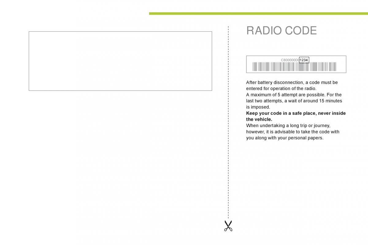 Citroen C Zero owners manual / page 174