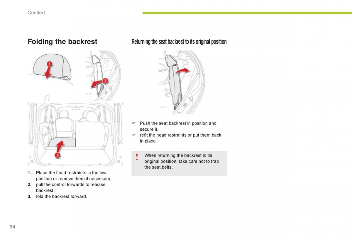 Citroen C Zero owners manual / page 36