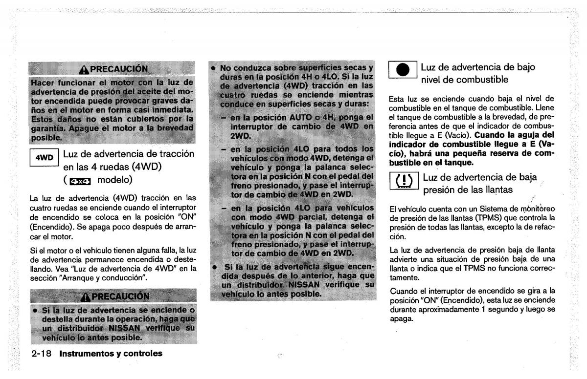 Nissan Pathfinder III 3 manual del propietario / page 110