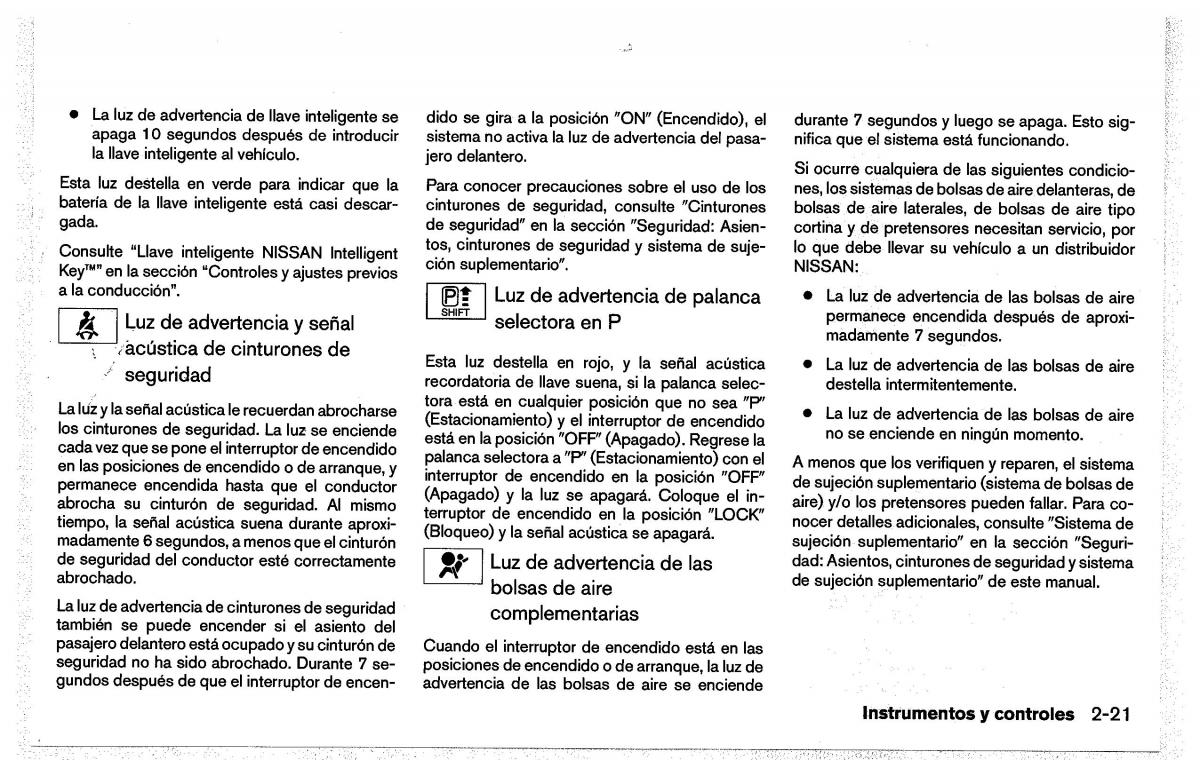 Nissan Pathfinder III 3 manual del propietario / page 113