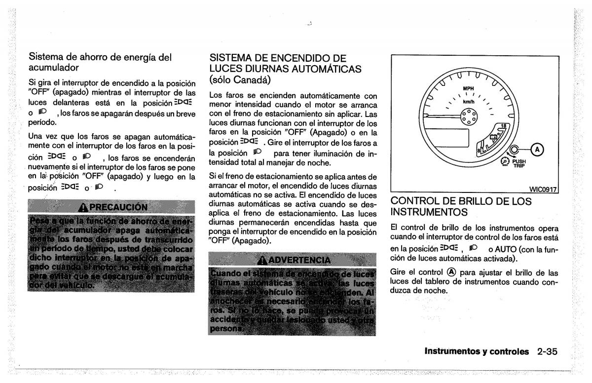 Nissan Pathfinder III 3 manual del propietario / page 127