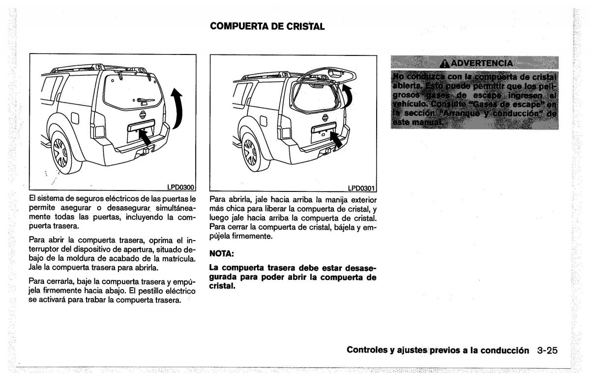 Nissan Pathfinder III 3 manual del propietario / page 179