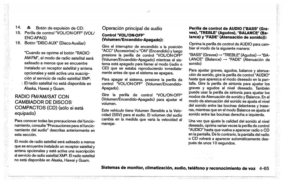 Nissan Pathfinder III 3 manual del propietario / page 255