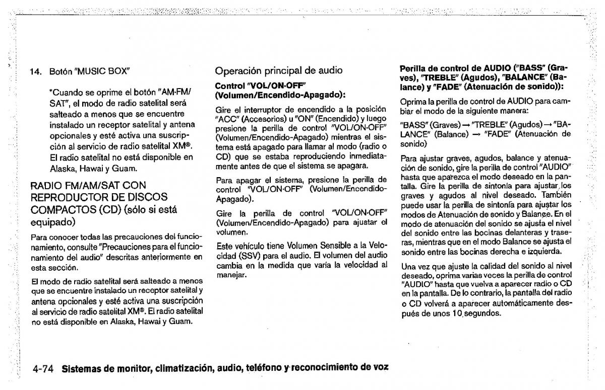 Nissan Pathfinder III 3 manual del propietario / page 264