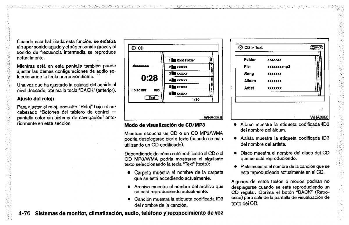 Nissan Pathfinder III 3 manual del propietario / page 266