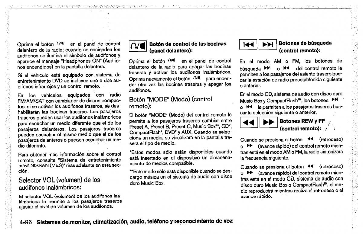 Nissan Pathfinder III 3 manual del propietario / page 286