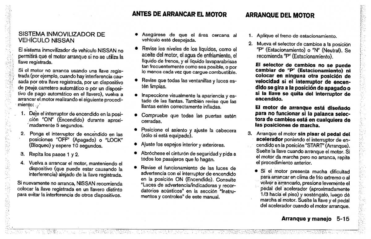 Nissan Pathfinder III 3 manual del propietario / page 375