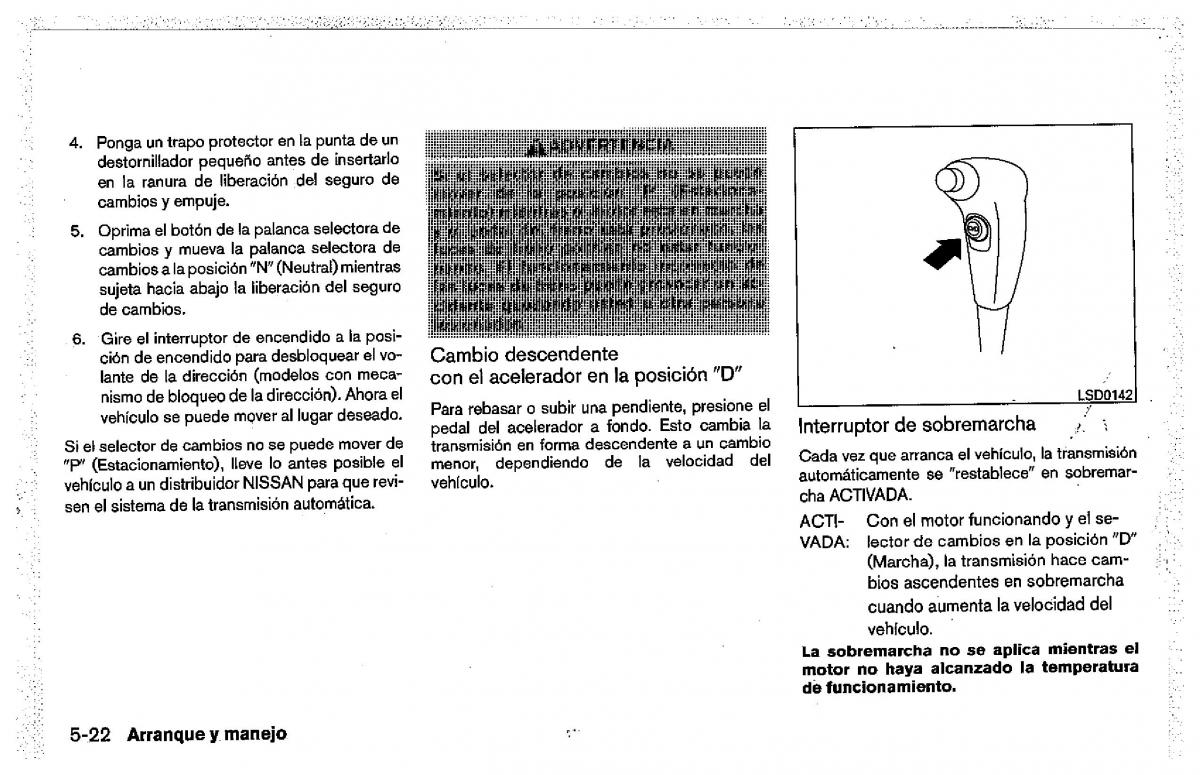 Nissan Pathfinder III 3 manual del propietario / page 382