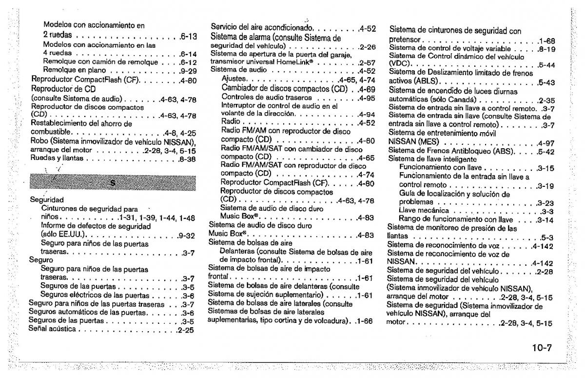 Nissan Pathfinder III 3 manual del propietario / page 525