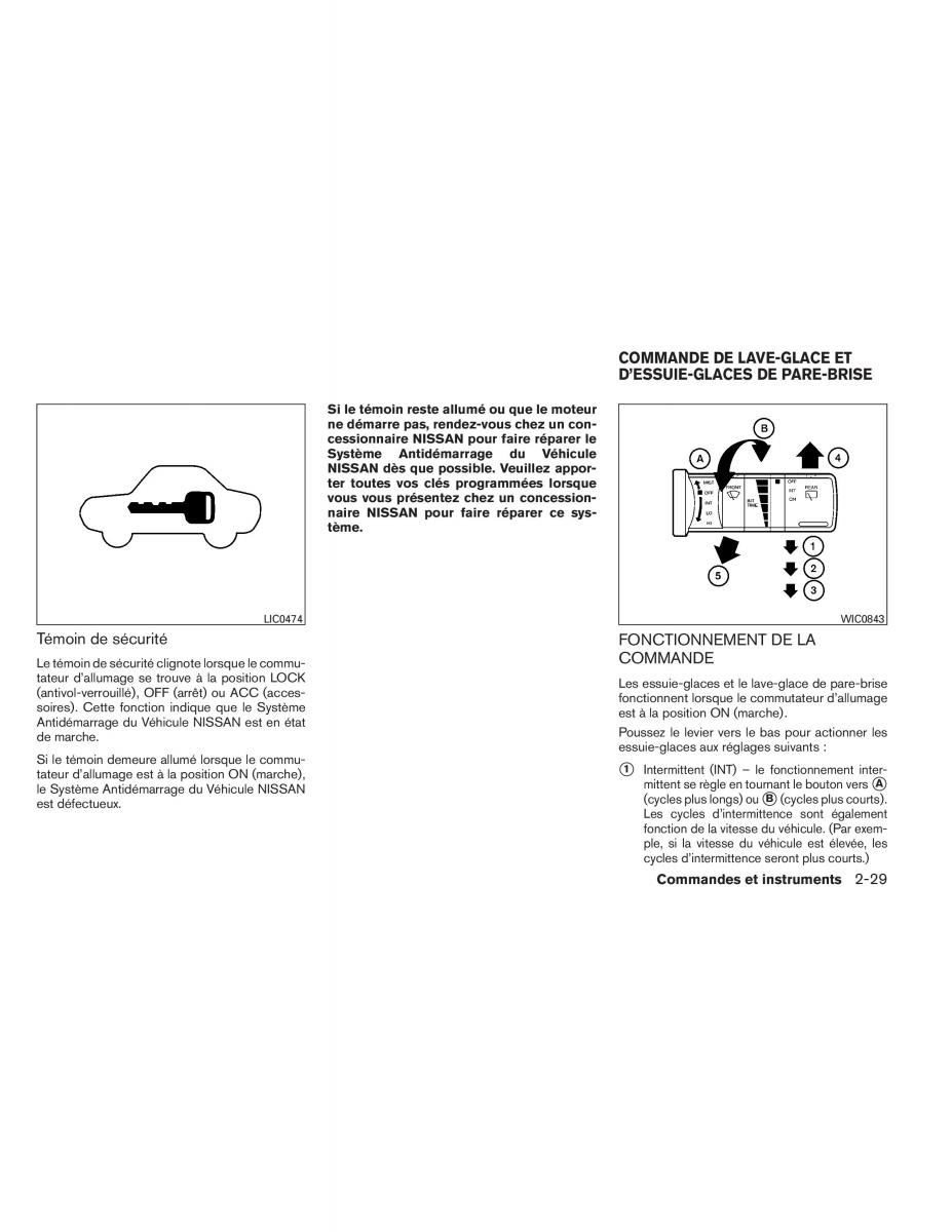 Nissan Pathfinder III 3 manuel du proprietaire / page 122