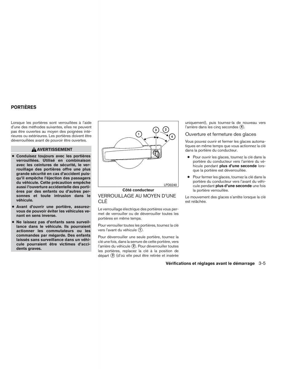 Nissan Pathfinder III 3 manuel du proprietaire / page 160