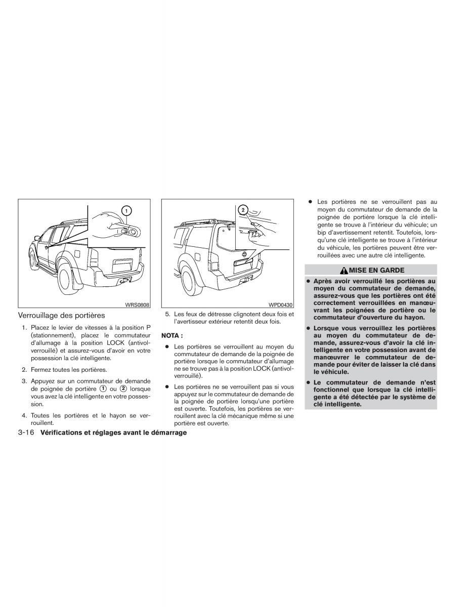 Nissan Pathfinder III 3 manuel du proprietaire / page 171