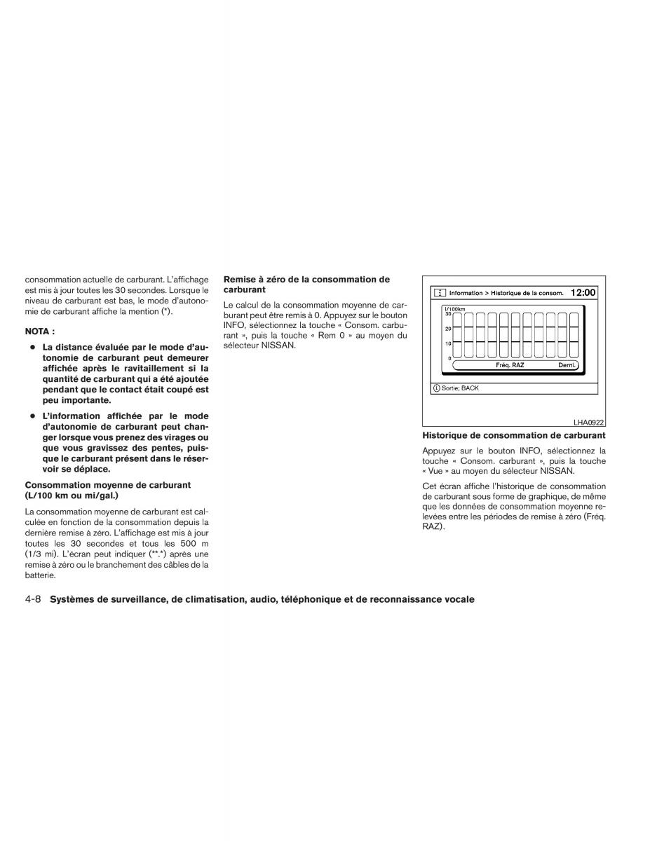 Nissan Pathfinder III 3 manuel du proprietaire / page 201