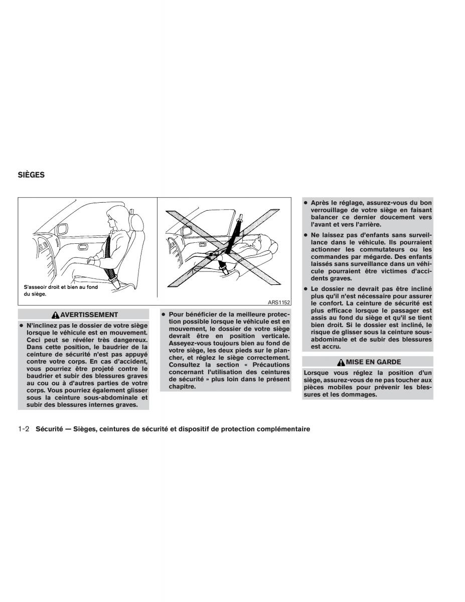 Nissan Pathfinder III 3 manuel du proprietaire / page 23