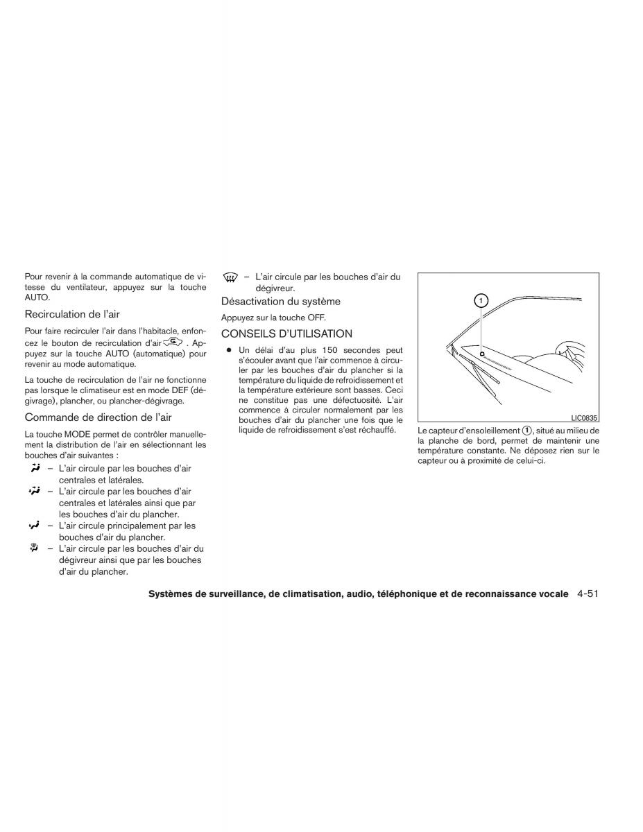 Nissan Pathfinder III 3 manuel du proprietaire / page 244