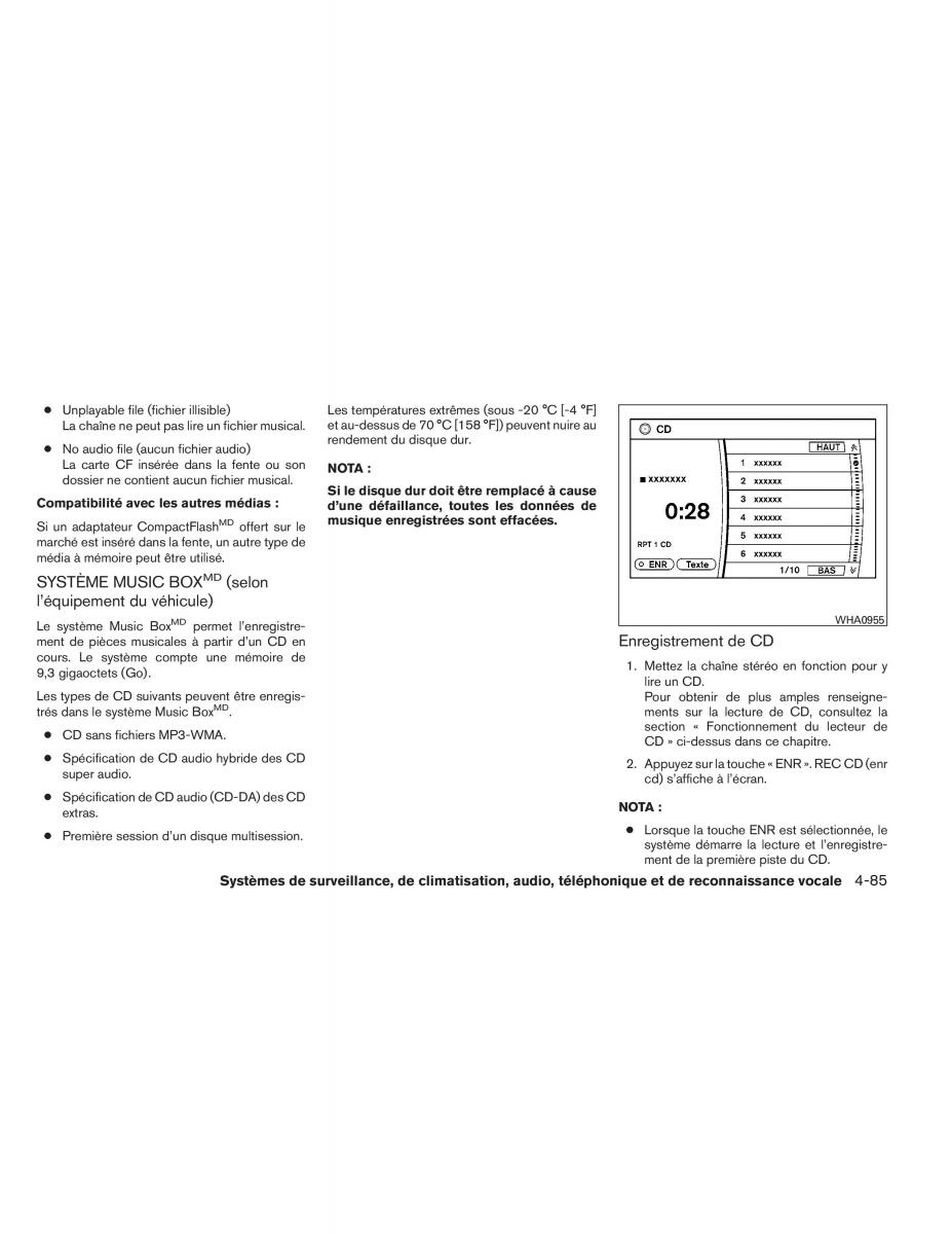 Nissan Pathfinder III 3 manuel du proprietaire / page 278