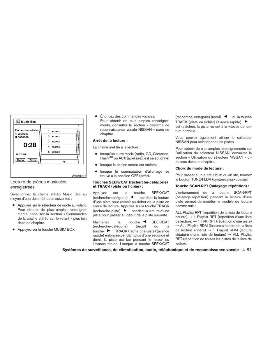 Nissan Pathfinder III 3 manuel du proprietaire / page 280