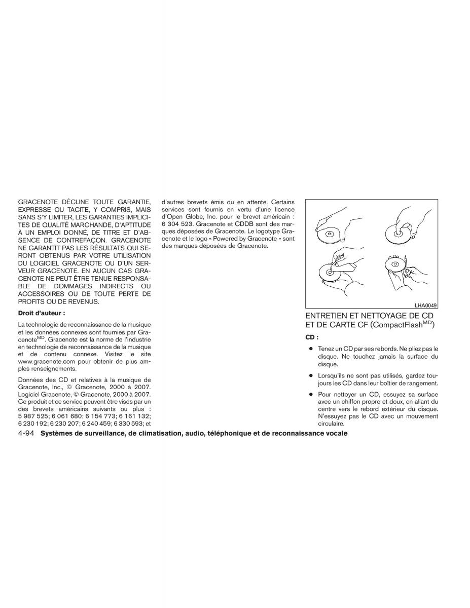 Nissan Pathfinder III 3 manuel du proprietaire / page 287