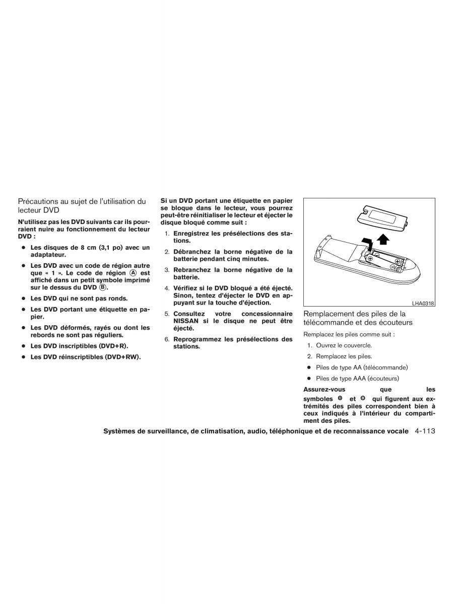 Nissan Pathfinder III 3 manuel du proprietaire / page 306