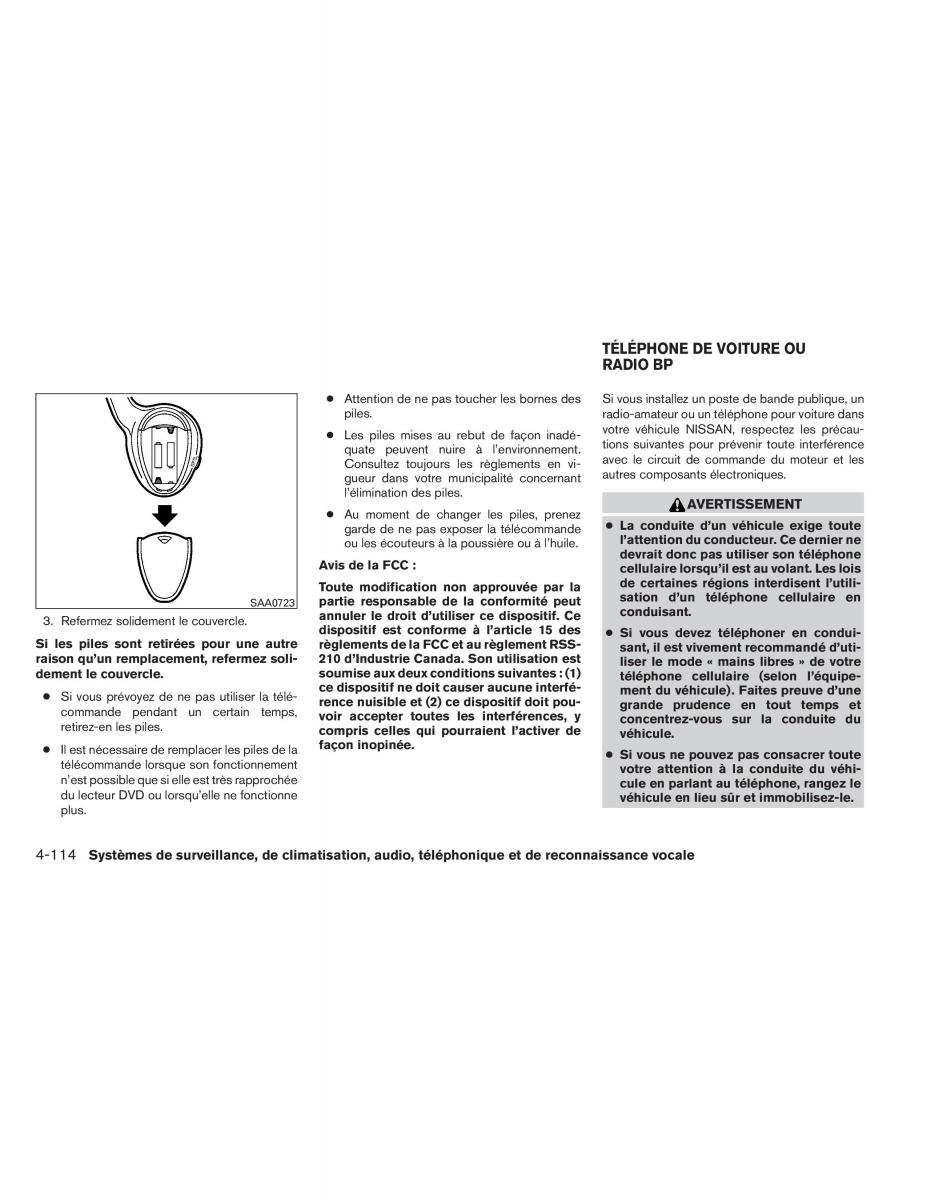 Nissan Pathfinder III 3 manuel du proprietaire / page 307