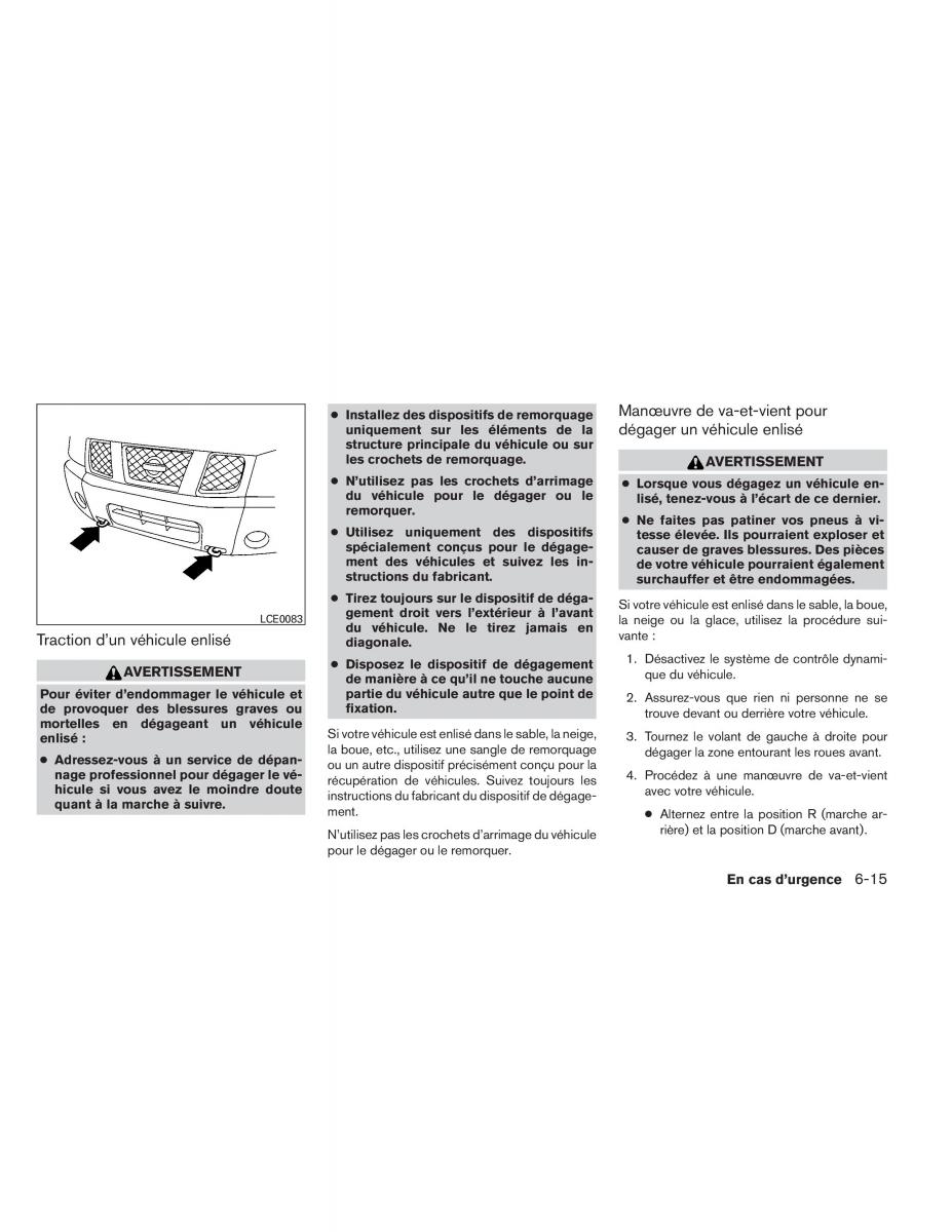 Nissan Pathfinder III 3 manuel du proprietaire / page 418