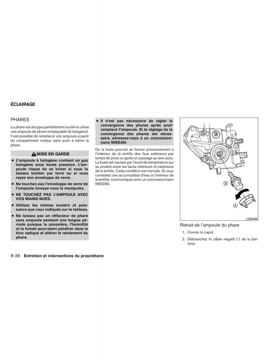 Nissan Pathfinder III 3 manuel du proprietaire / page 463