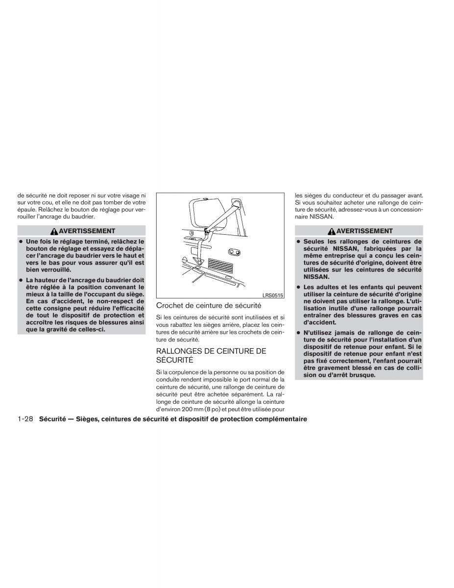 Nissan Pathfinder III 3 manuel du proprietaire / page 49