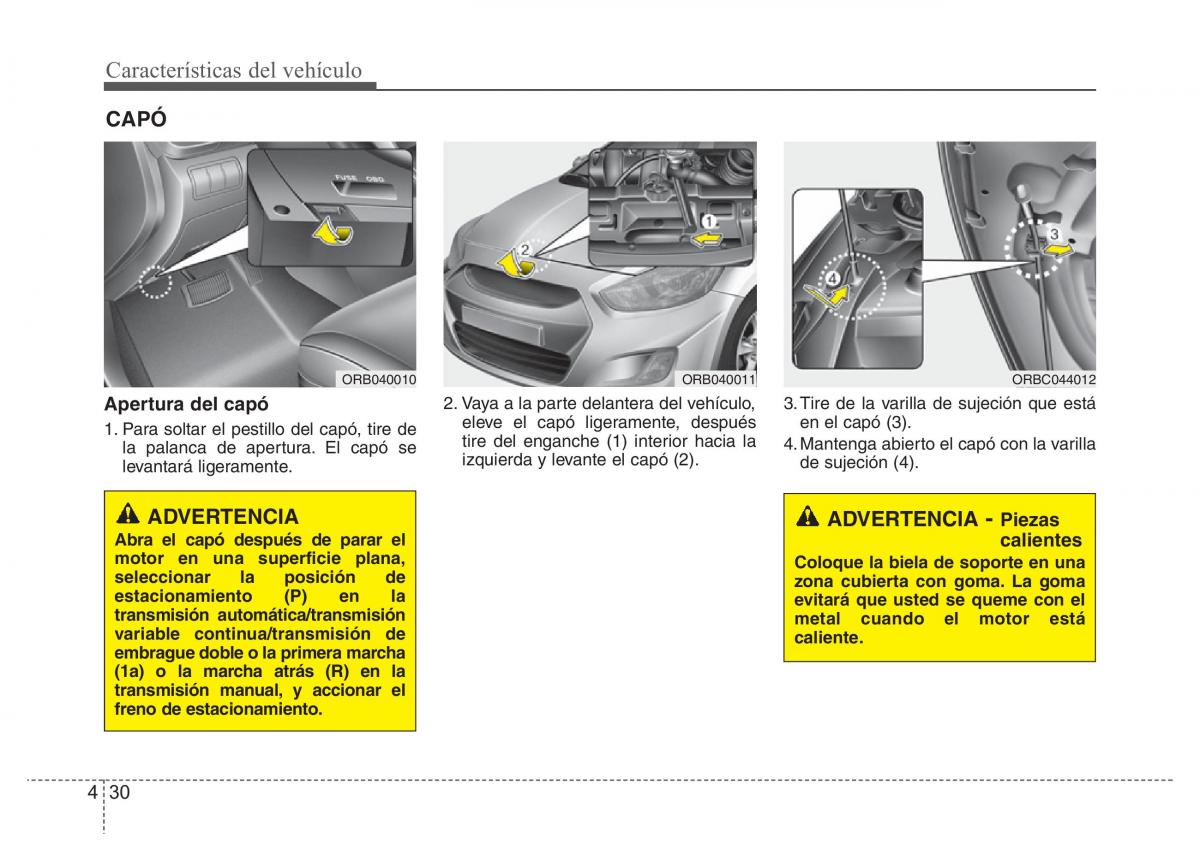 Hyundai Accent RB i25 Solaris Verna Grand Avega manual del propietario / page 105