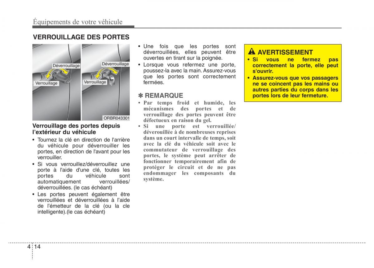 Hyundai Accent RB i25 Solaris Verna Grand Avega manuel du proprietaire / page 94