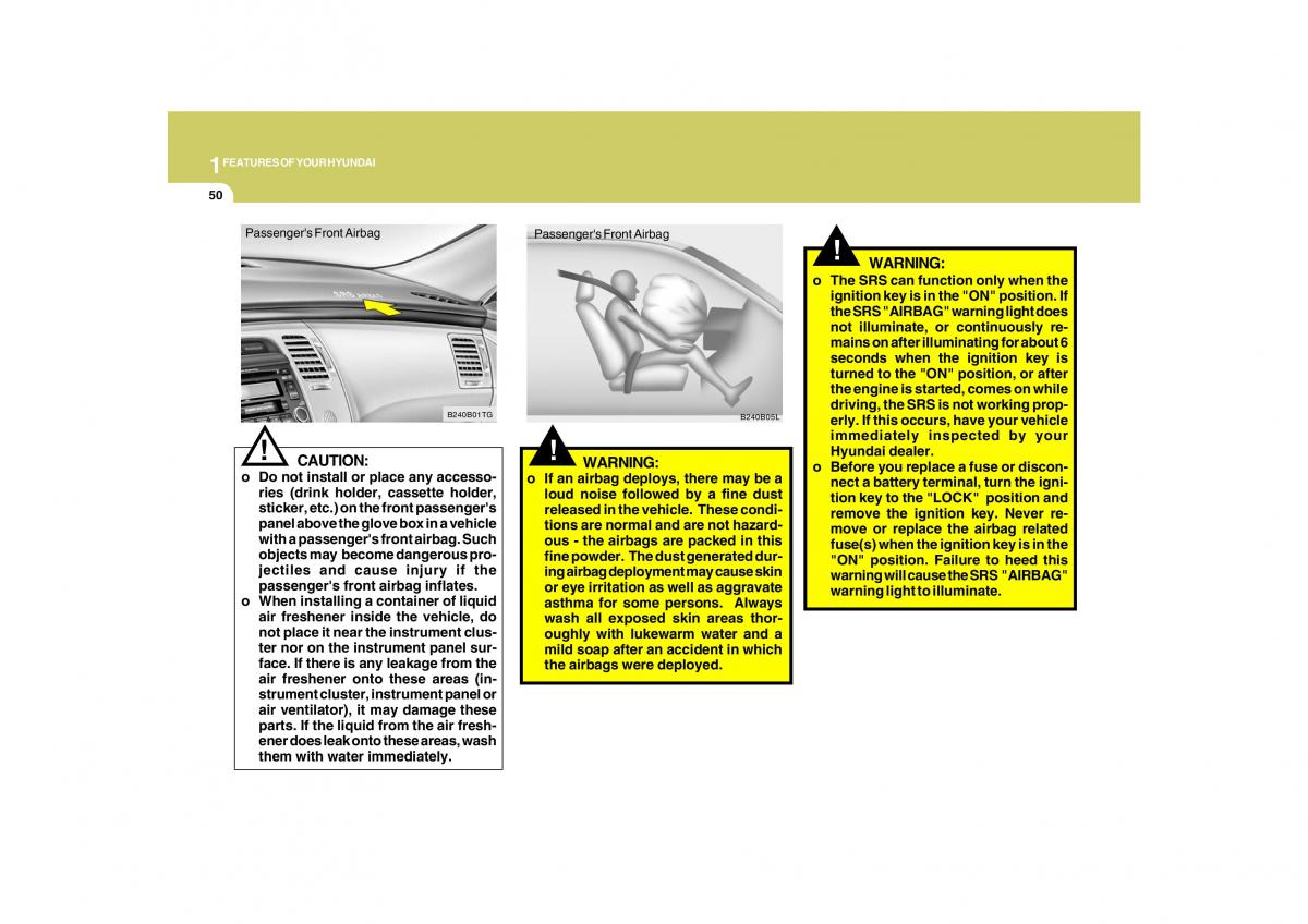 Hyundai Grandeur Azera TG IV 4 owners manual / page 63