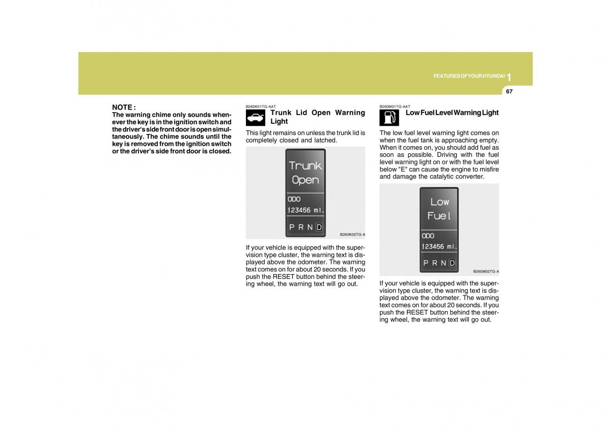 Hyundai Grandeur Azera TG IV 4 owners manual / page 80