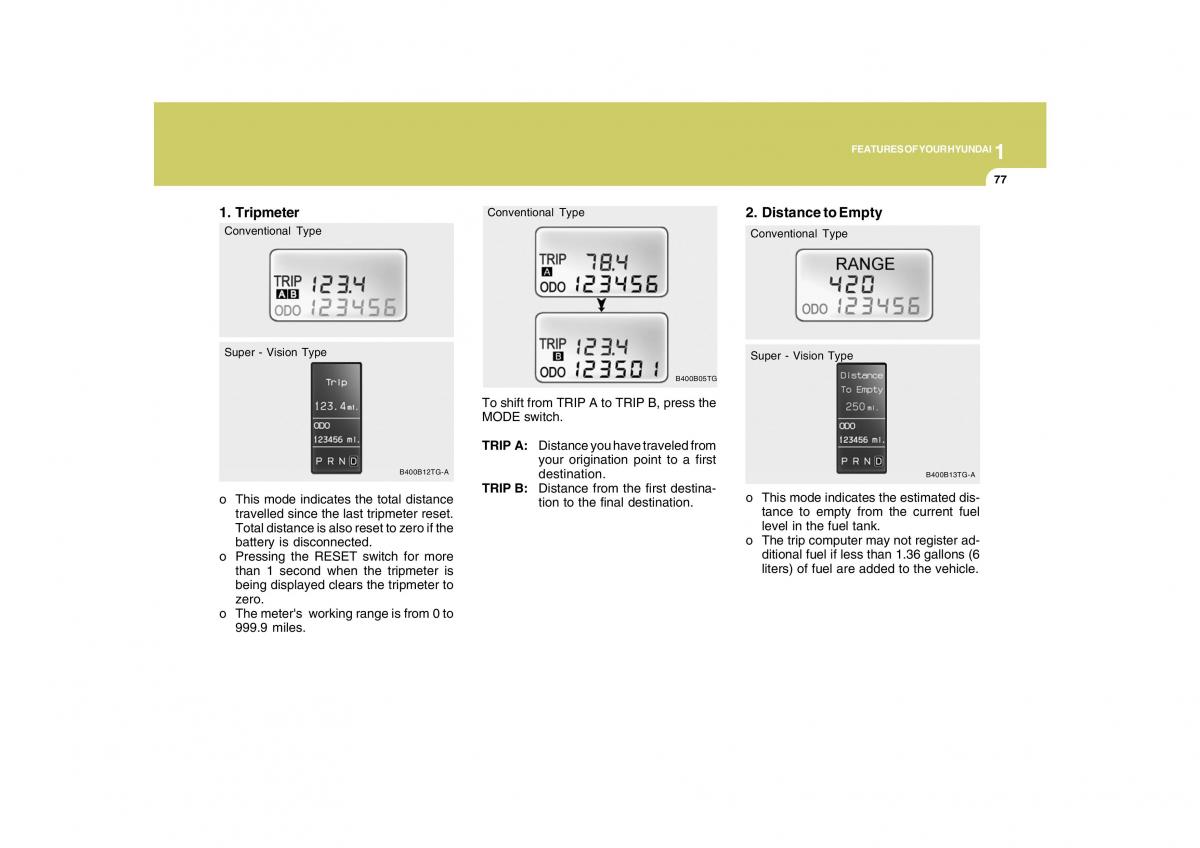 Hyundai Grandeur Azera TG IV 4 owners manual / page 90