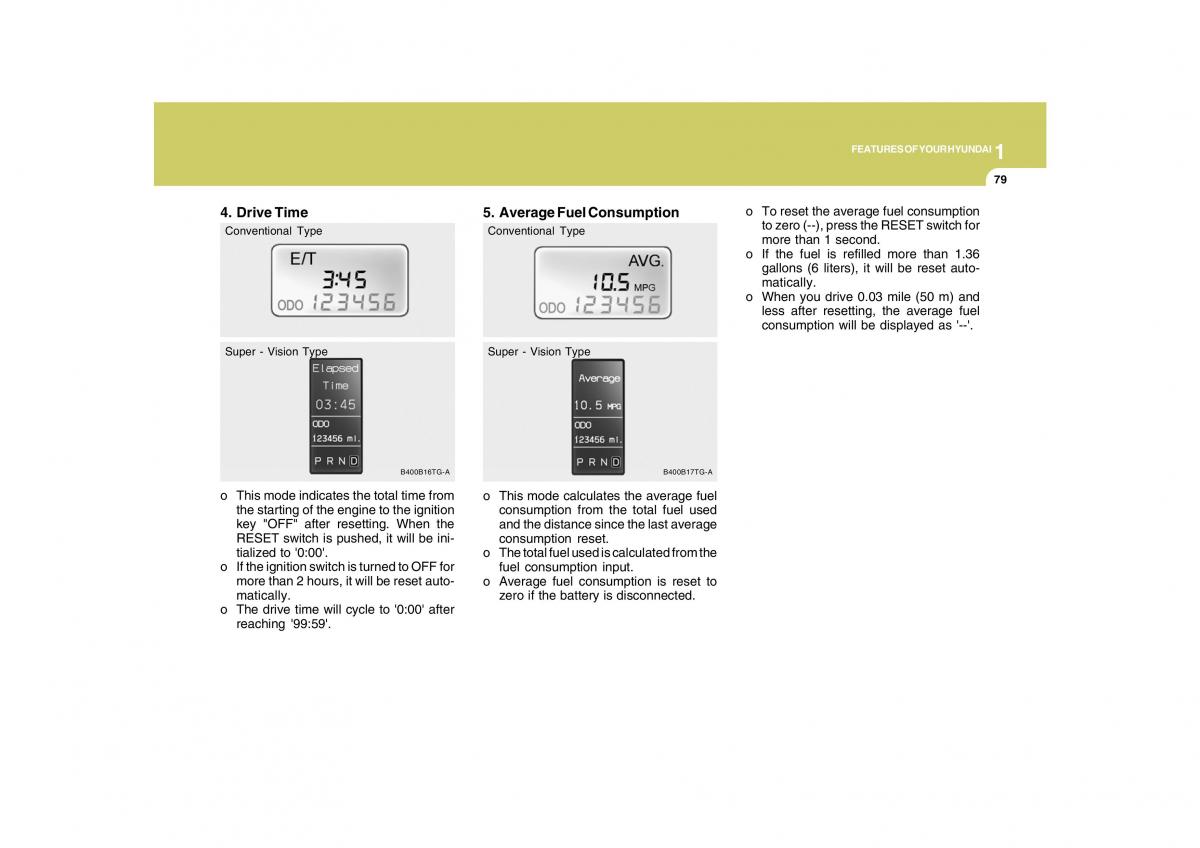 Hyundai Grandeur Azera TG IV 4 owners manual / page 92