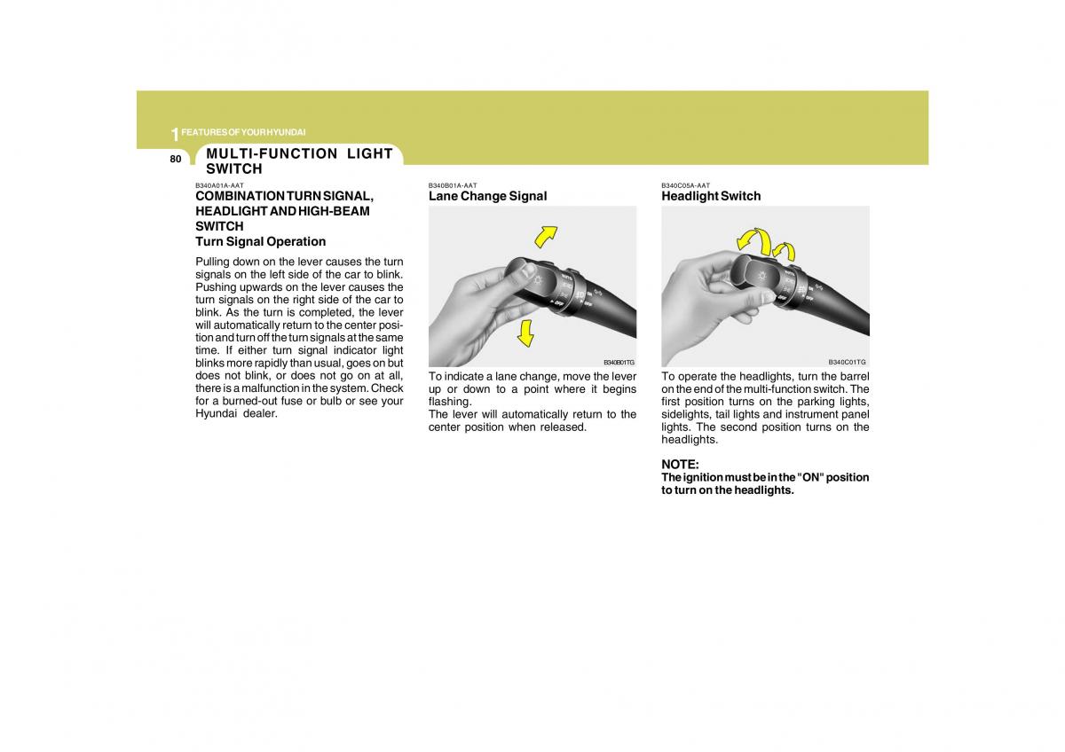 Hyundai Grandeur Azera TG IV 4 owners manual / page 93