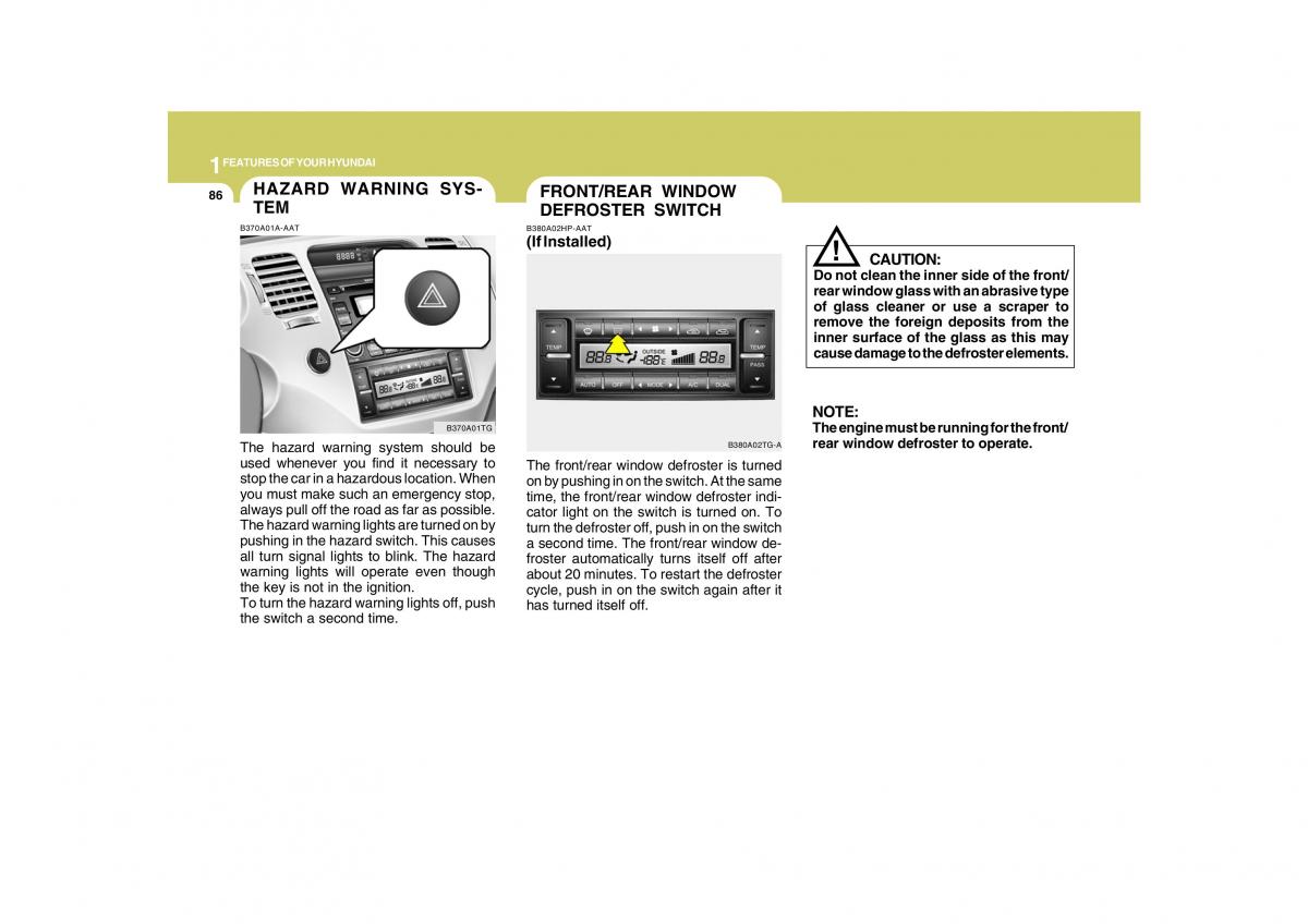 Hyundai Grandeur Azera TG IV 4 owners manual / page 99