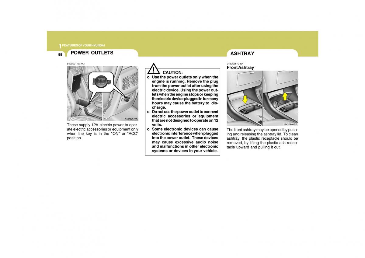 Hyundai Grandeur Azera TG IV 4 owners manual / page 101