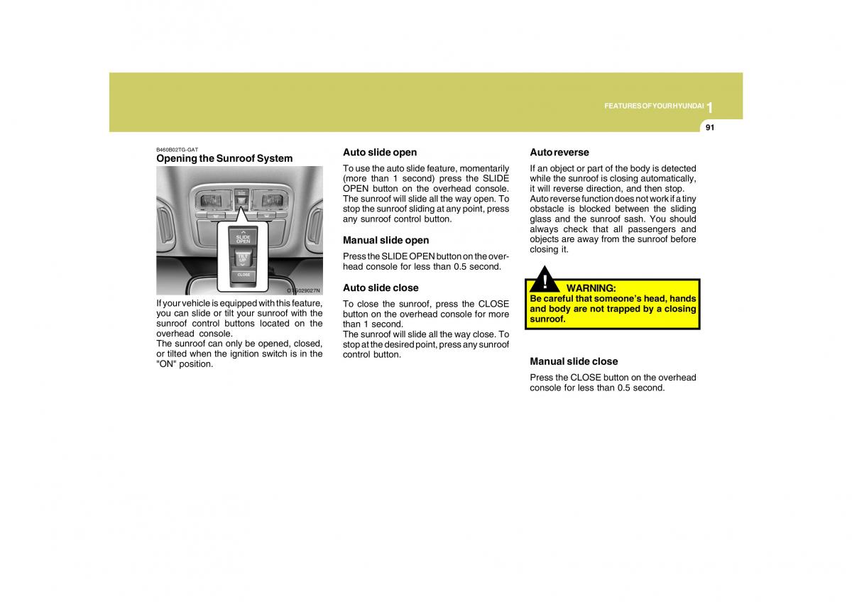 Hyundai Grandeur Azera TG IV 4 owners manual / page 104